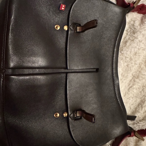 Vintage Bally Brown and Red Leather Shoulder Bag - Picture 12 of 12